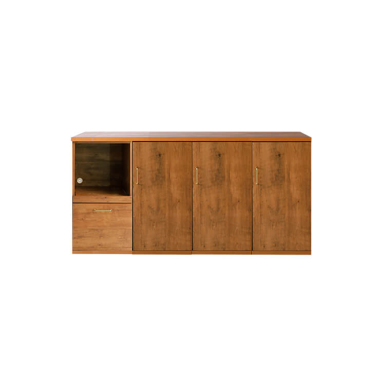 Low-type cupboard, wooden, semi-finished product, made in Japan, free combination, antique style