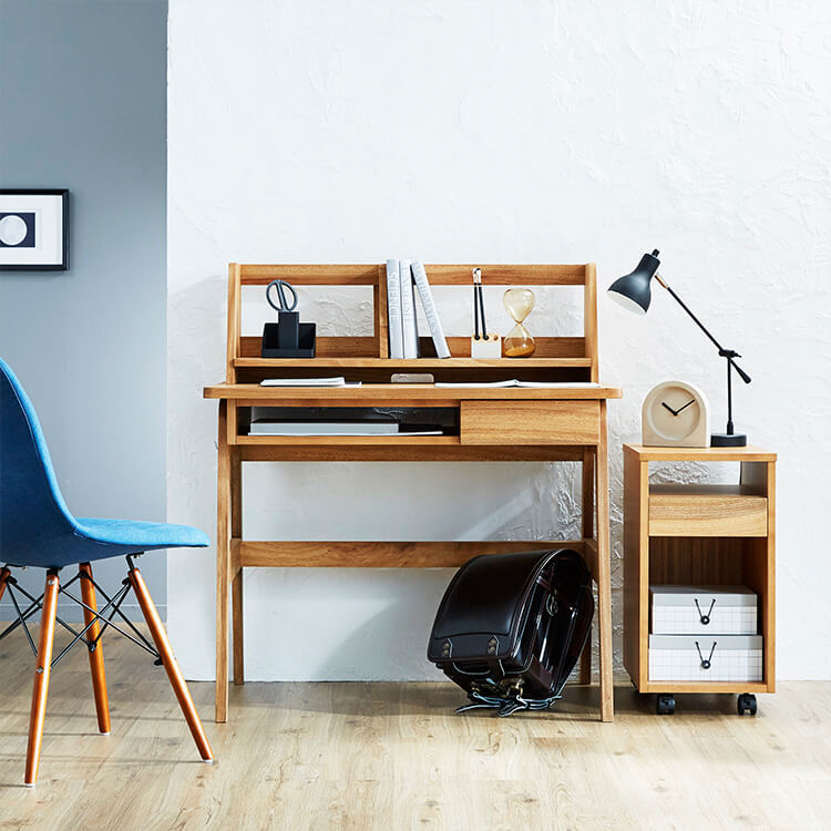 デスク 学習机 3点セット ブックスタンド 木製 日本製