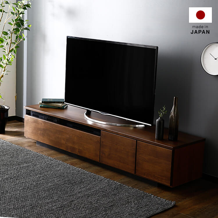 日本製 ローテレビ台 49V型対応 完成品 無垢材使用
