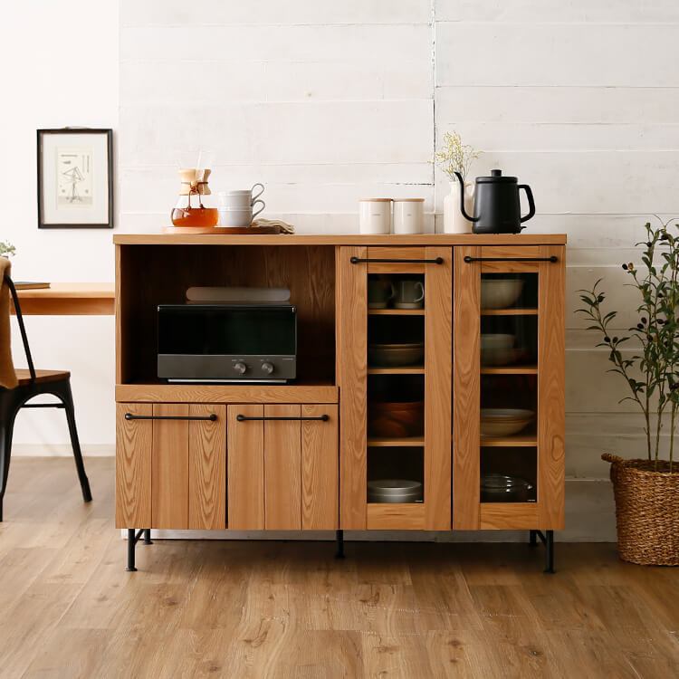 Cupboard, range stand, kitchen storage, with outlet, ash veneer, cabinet