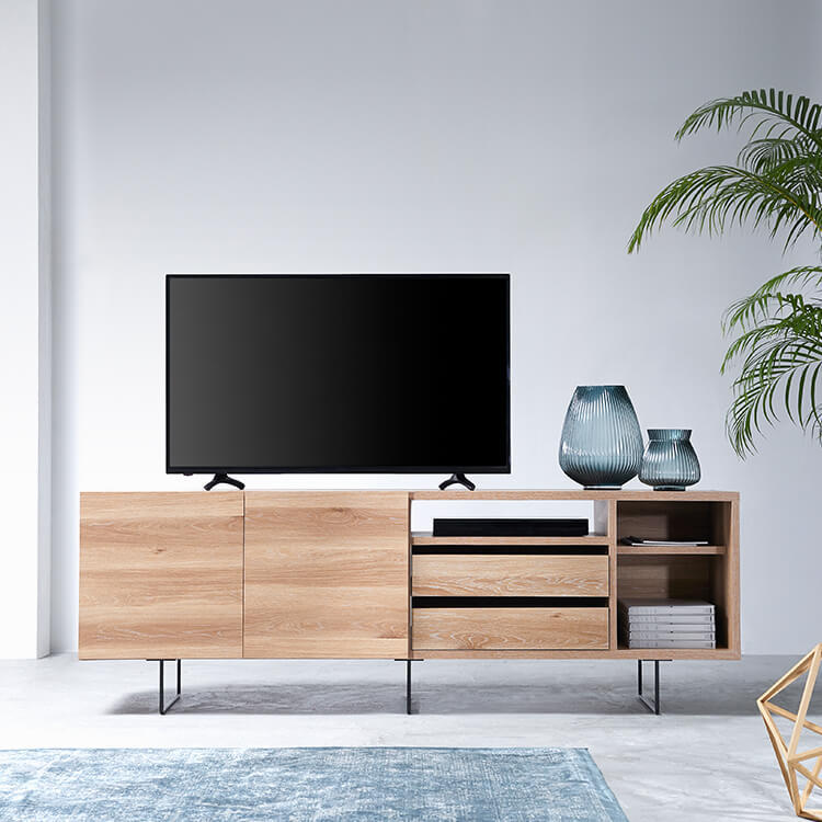 日本製 ハイテレビ台 半完成品 木目調
