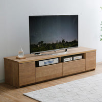 [幅177.6] テレビ台 ローテレビ台 49V型対応 完成品 木製 ローテレビ台(ホワイト/ナチュラル/ブラウン)49型対応の国産