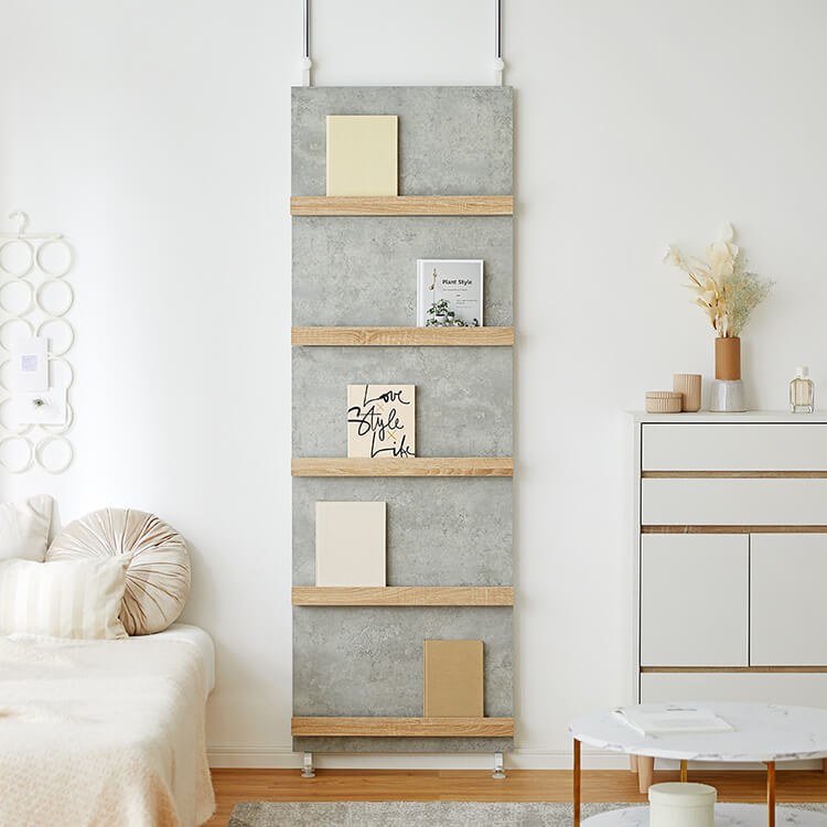 突っ張り棚 ラック 突っ張り収納 本棚 伸縮式壁面収納