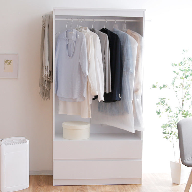 Hanger rack, closet, wardrobe, drawer, with side hooks, bedroom, living room storage