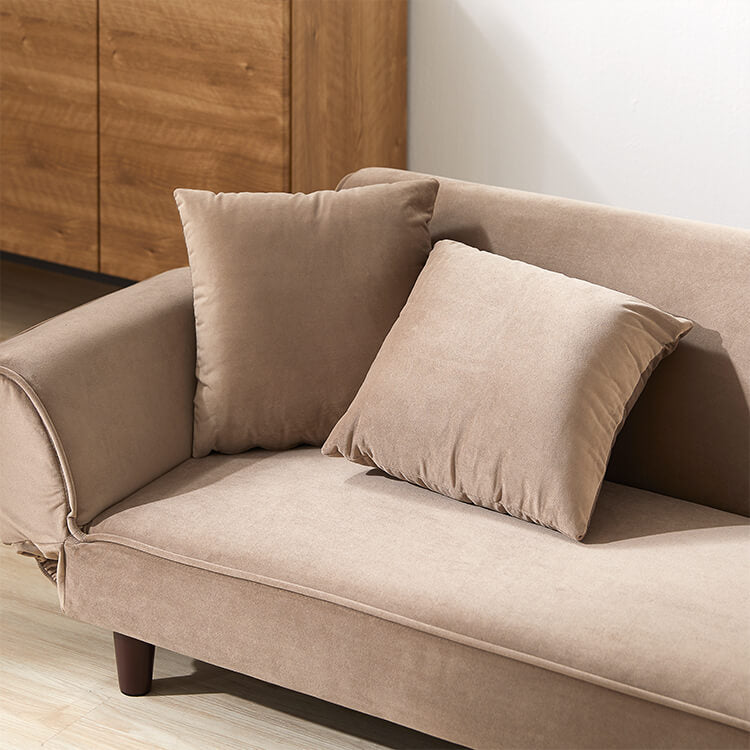 ベルベット調 2人掛けコンパクトソファ