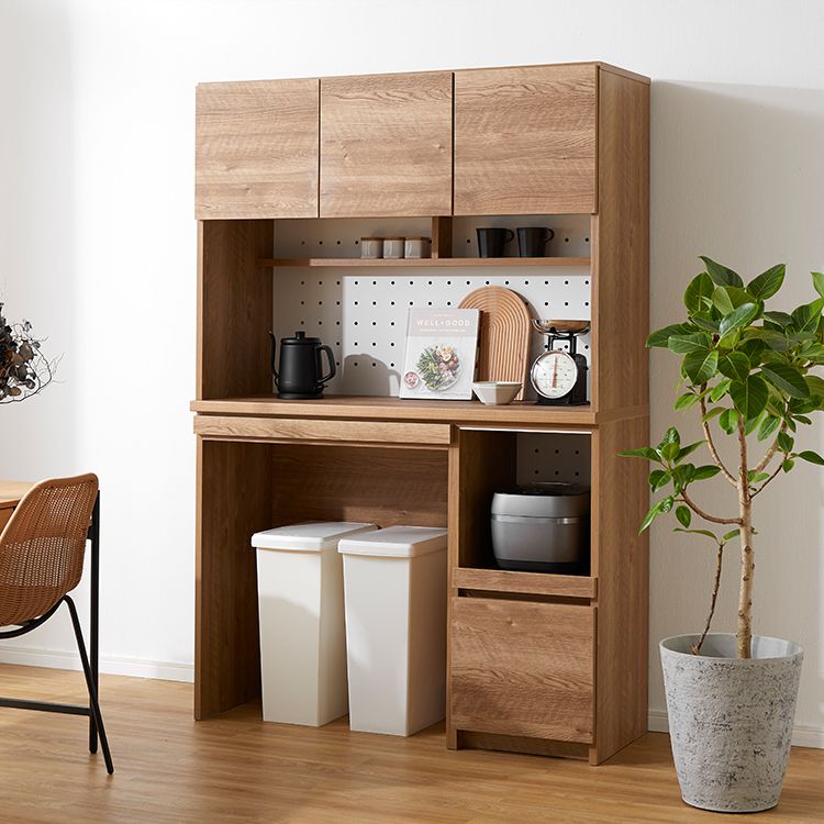 ゴミ箱収納付き食器棚