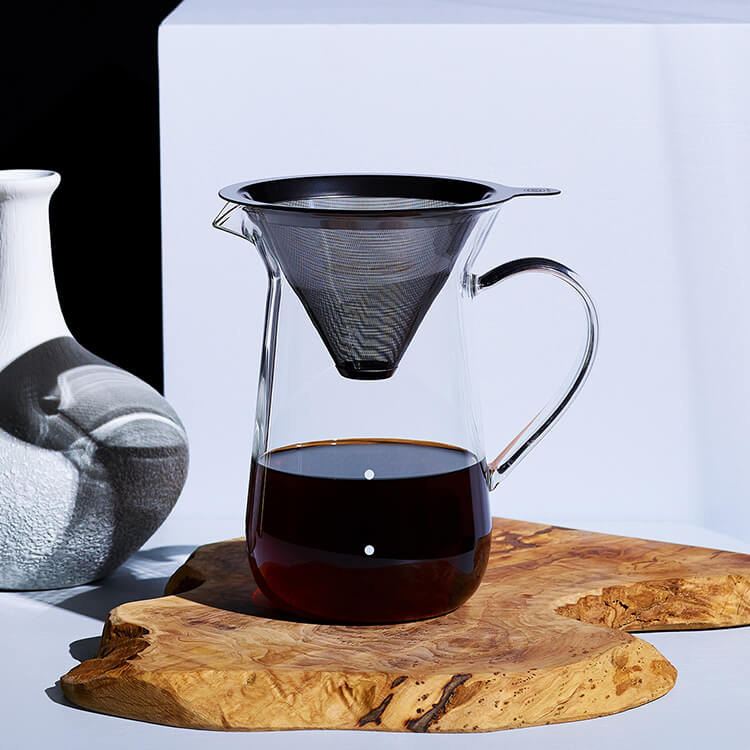 チタンコーンフィルター&サーバー 2-4杯用 500ml