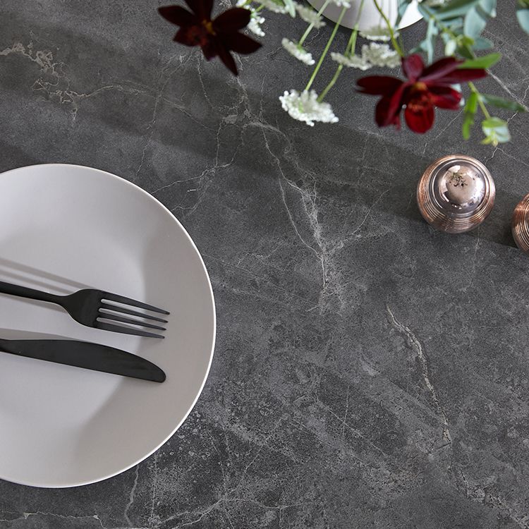 ダイニングテーブル 大理石柄 単品 インテリア スチール [幅120]