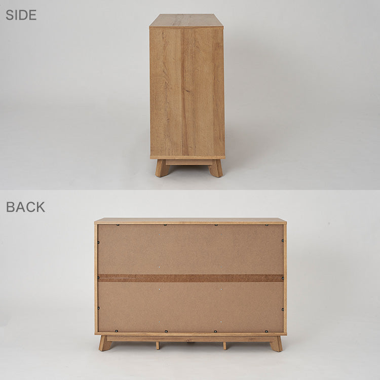 Storage shelf, chest, cabinet, sideboard, living board, low board, wood grain, large capacity