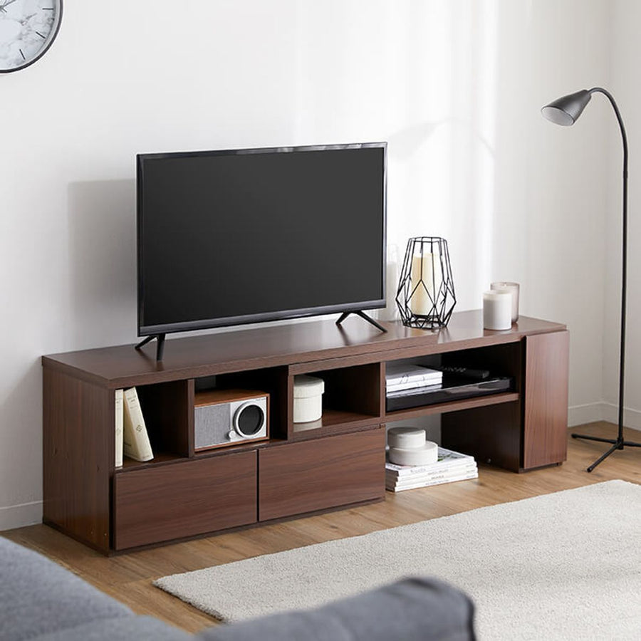 Extendable TV stand for up to 50" TVs, low-profile TV stand