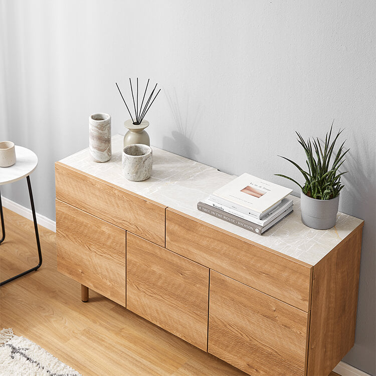 Sideboard with stone-like top