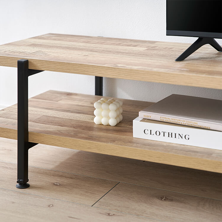 Industrial style TV stand made of wood [width 180]