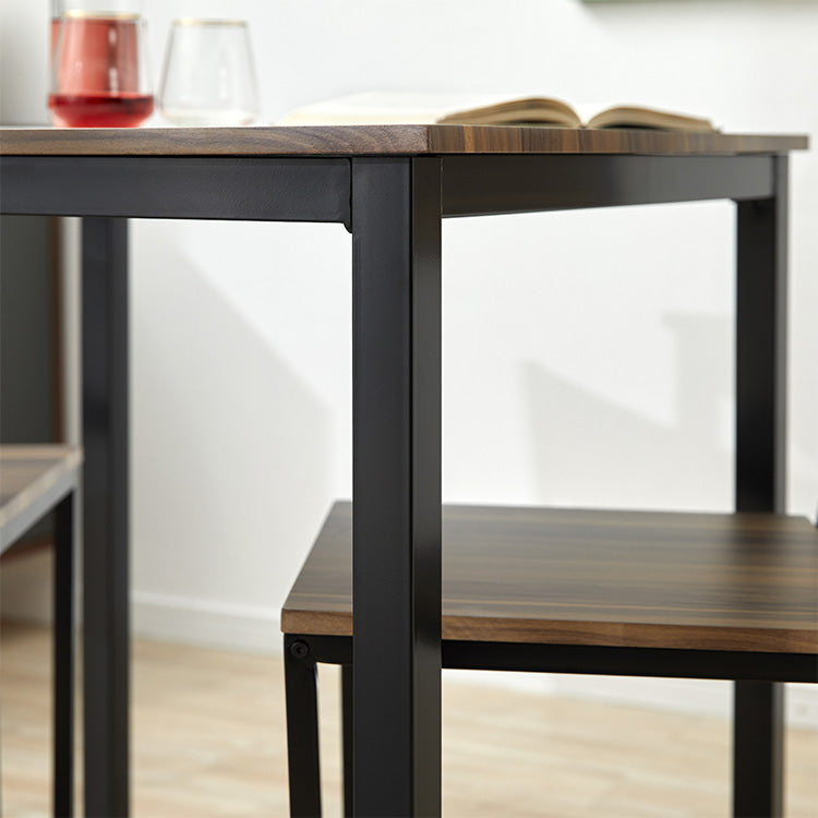 Dining table Dining table set Woodgrain Chair Bench Compact 4-seater