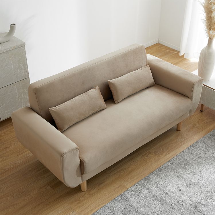 Velvet two-seater sofa