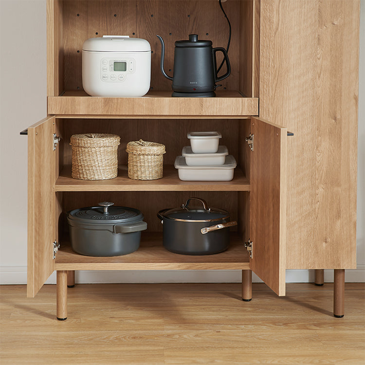 Wooden kitchen counter