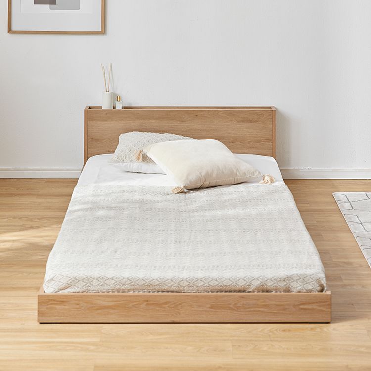 Bed frame (single item or mattress set) Headboard bed Wooden bed [S]