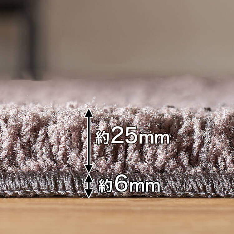 Sサイズ 長方形ラグ オールシーズン 防音 ホットカーペット・床暖房使用可