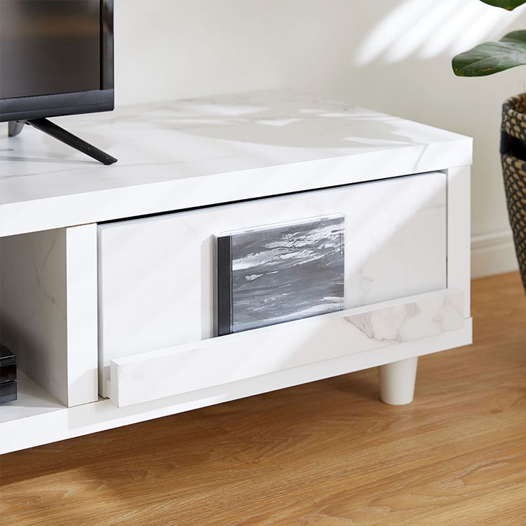 Marble-look TV stand, lowboard