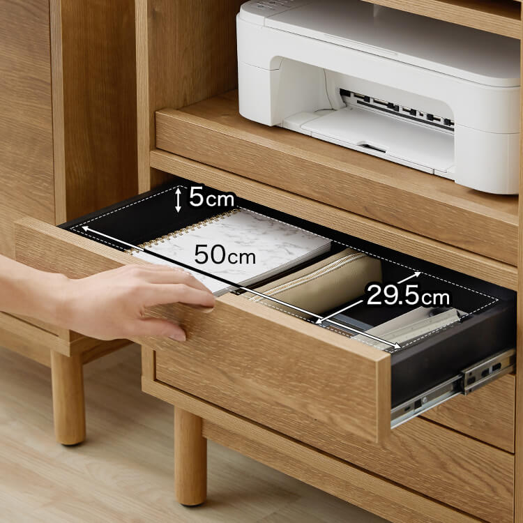 Sideboard Cabinet Wooden Storage Shelf Chest Living Room Storage Display Rack Made in Japan