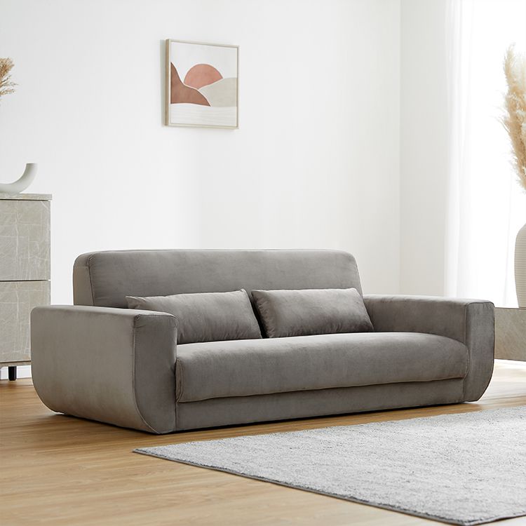 Velvet two-seater sofa