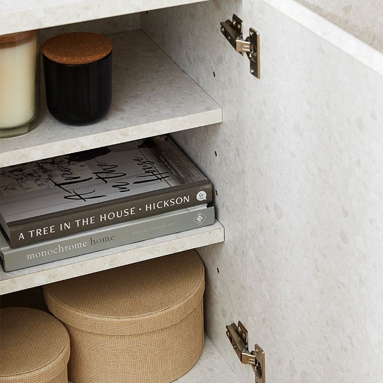 テラゾー柄 サイドボード キャビネット