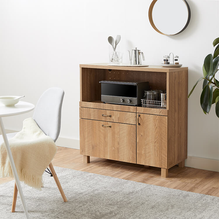 Dish cupboard, kitchen board, kitchen storage, kitchen cabinet, microwave stand, slide rack, kitchen storage