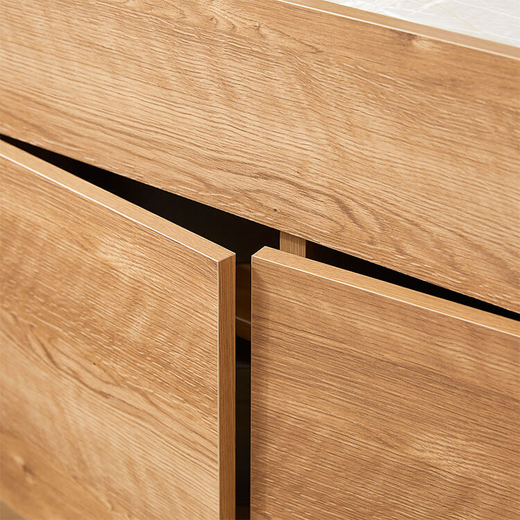 Sideboard with stone-like top