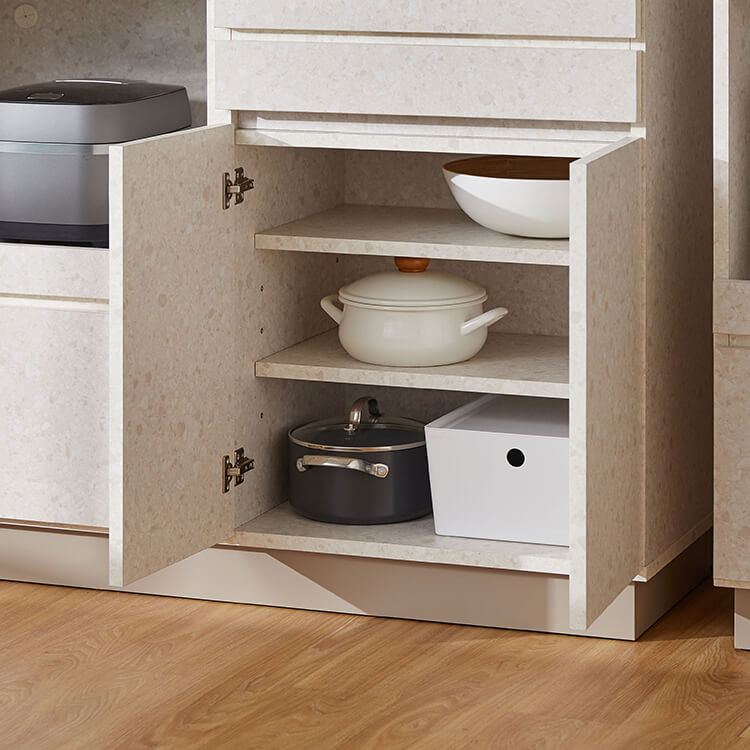 テラゾー柄 キッチンボード キッチン収納