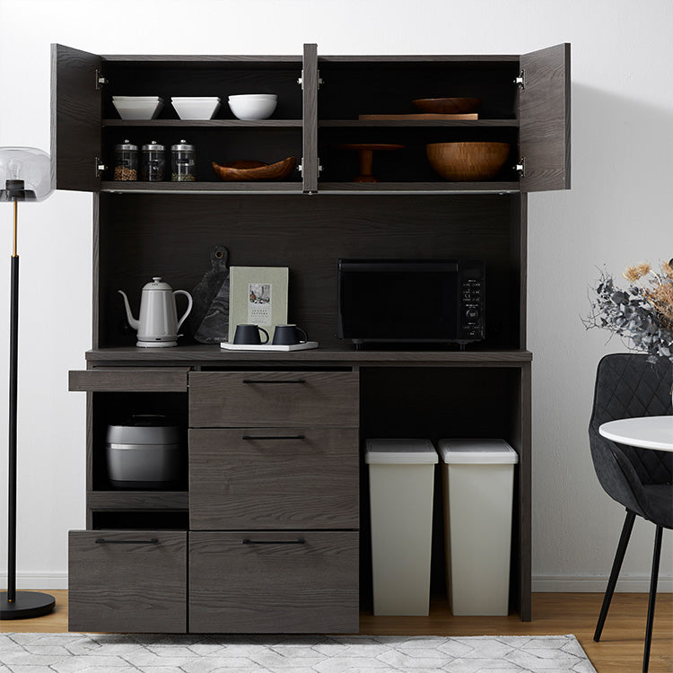 Dish cabinet, made in Japan, with moisture-wicking function, large capacity storage, modern