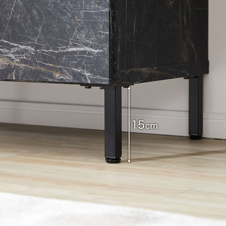 キッチンカウンター キッチンラック 食器棚 大理石柄 キッチンボード キッチン収納 スライド 国産 ストーン風