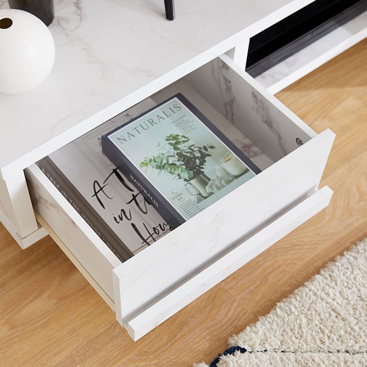 Marble-look TV stand, lowboard