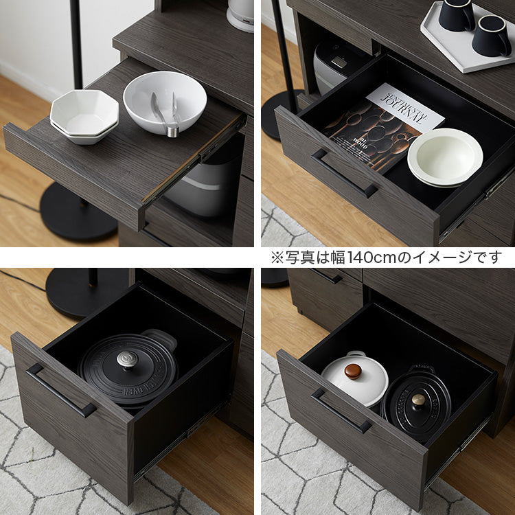 Dish cabinet, made in Japan, with moisture-wicking function, large capacity storage, modern