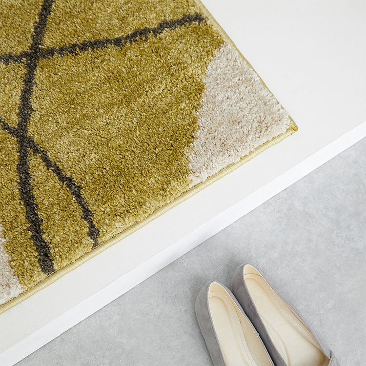 Rectangular rug, entrance mat, door mat, washable, non-slip, Wilton weave, made in Belgium