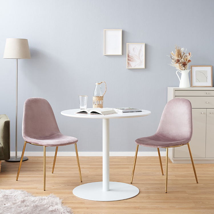 Velvet style dining table set