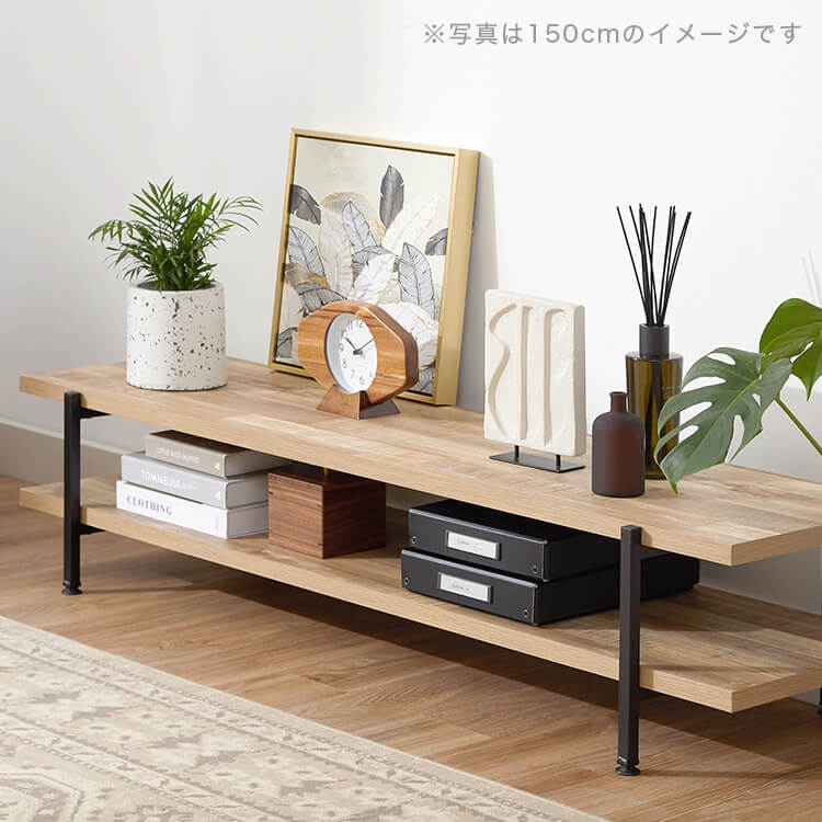 Industrial style TV stand made of wood [width 180]