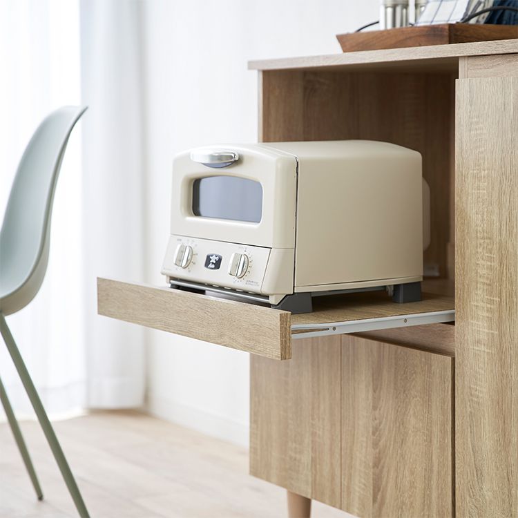 Kitchen counter, cupboard, sliding shelf/drawer storage, Scandinavian style, 2 types to choose from