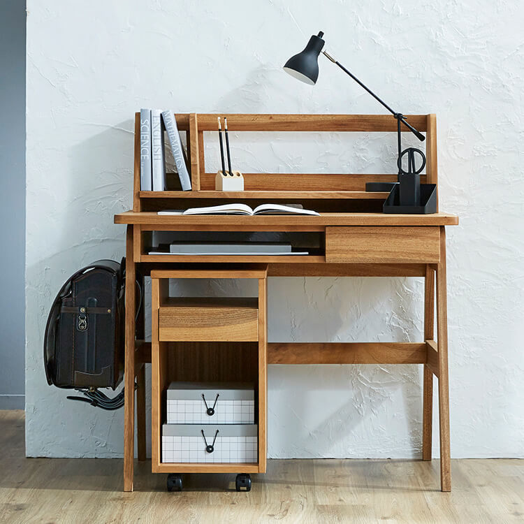 デスク 学習机 3点セット ブックスタンド 木製 日本製