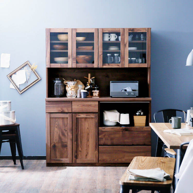 食器棚 レンジ台 スライドレール 引出し 耐震 キッチン収納 日本製