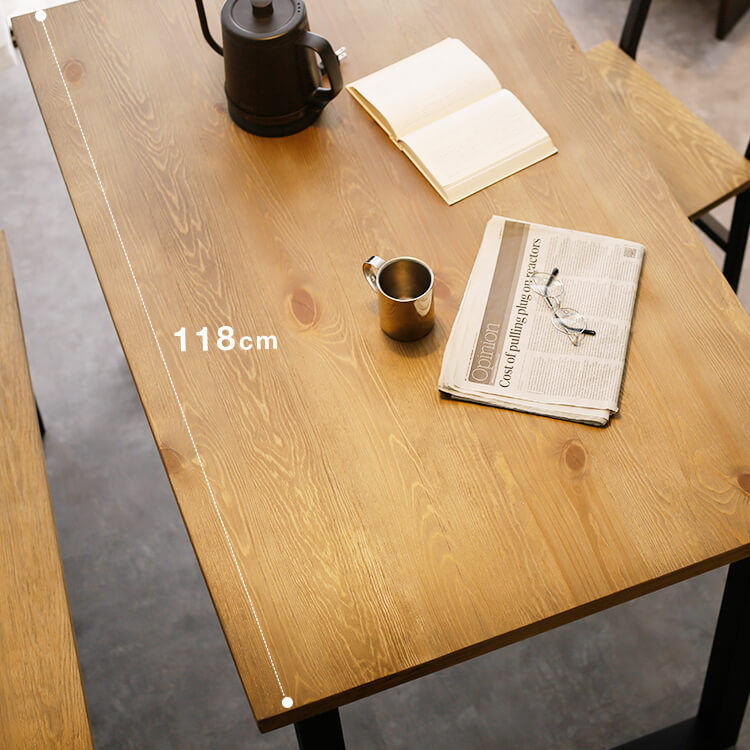 Dining bench set for 4 people (4 pieces/5 pieces) Choose from 2 types (bench/chair) Wooden veneer