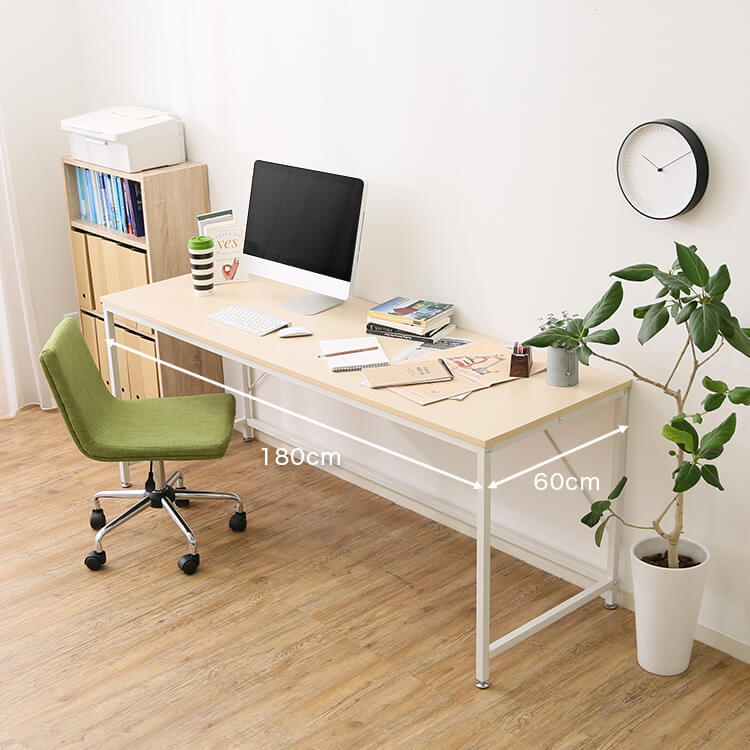 Desk Multipurpose wide computer desk Multi-design Flat desk Steel legs Office