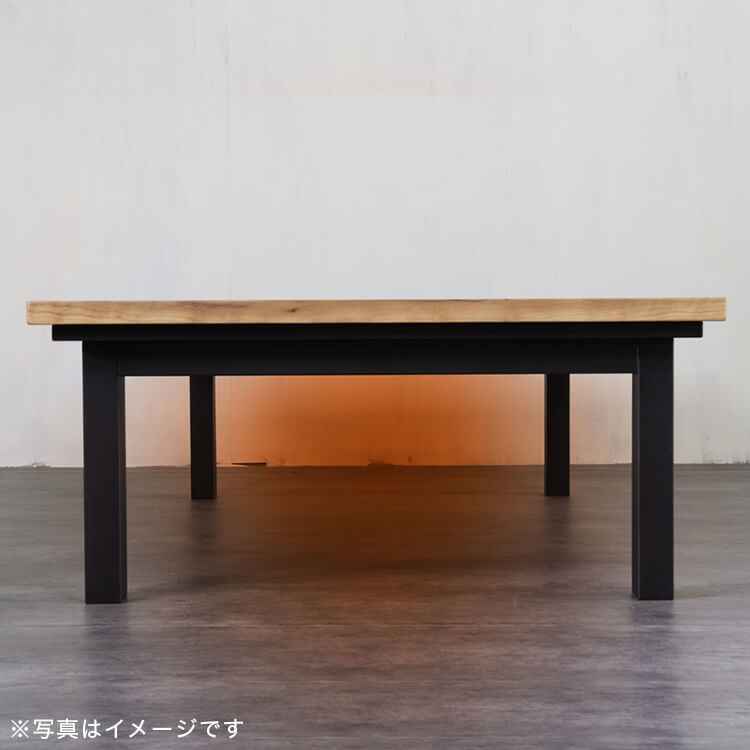 Wooden kotatsu table, low table [width 120]