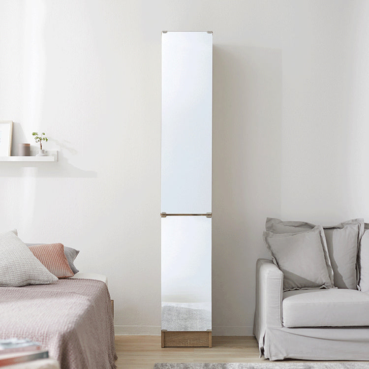 Full-length mirror included, space-saving storage, dresser, full-length mirror, storage shelf, drawers, slim, height 181cm