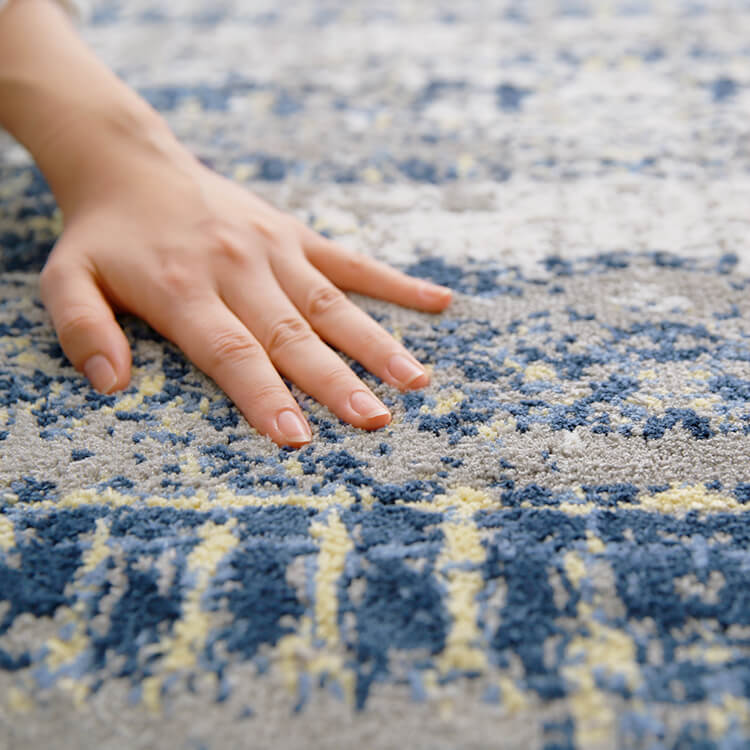 Mサイズ 正方形ラグ オールシーズン モダン ヴィンテージ Mサイズ