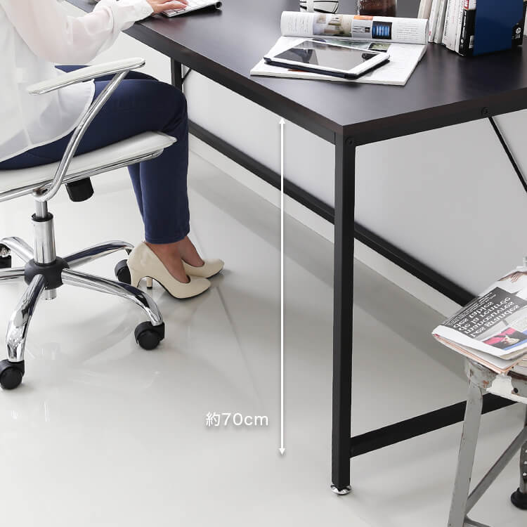 Desk Multipurpose wide computer desk Multi-design Flat desk Steel legs Office