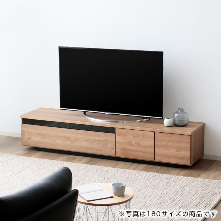 Made in Japan, low TV stand, compatible with 50-inch TVs, finished product, wooden, detachable