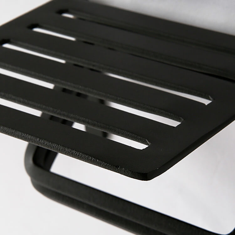 Toilet paper holder, short type, available in two types: compact, made of natural wood, steel, and vintage