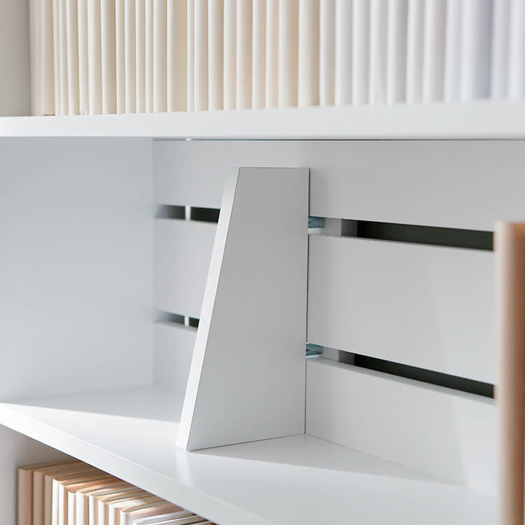 マンガ収納ラック 上下段セット ブックエンドスライド式 文庫本 本棚 ブックシェルフ