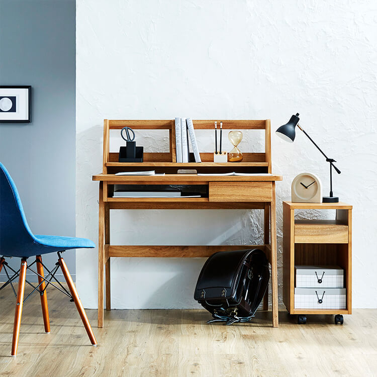 デスク 学習机 3点セット ブックスタンド 木製 日本製