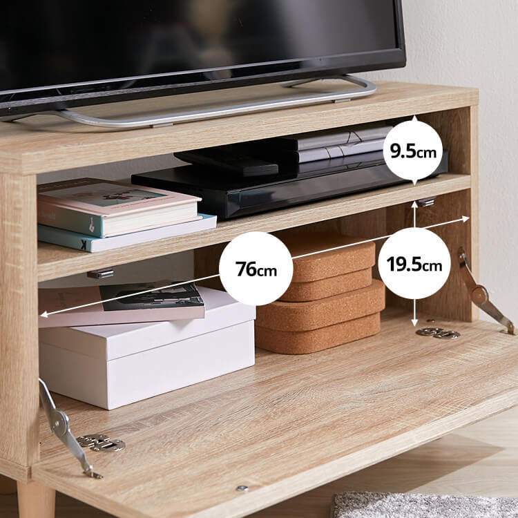 Corner TV stand, 32-inch, wooden, with storage