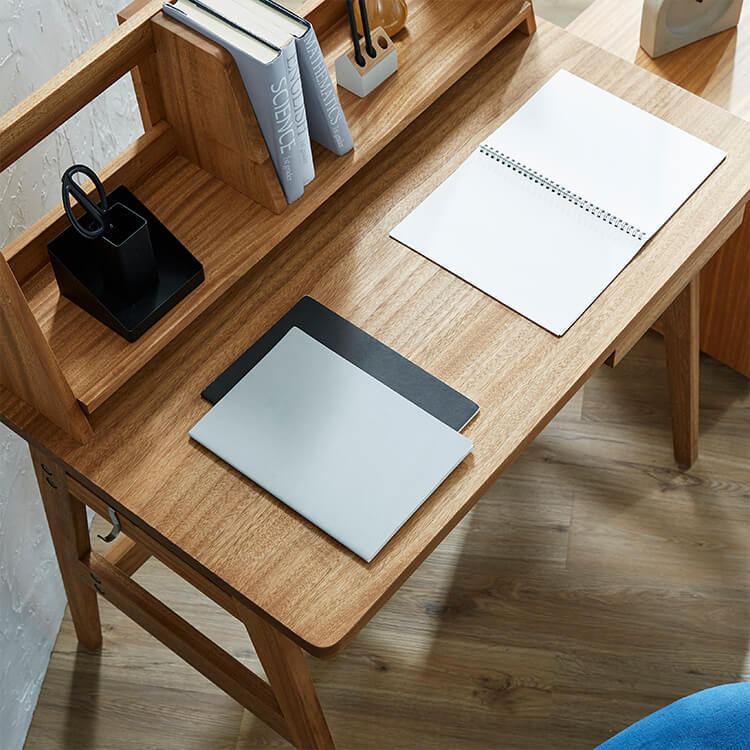 デスク 学習机 3点セット ブックスタンド 木製 日本製